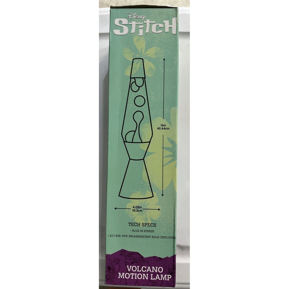The Original "Disney Stitch" Lava Lamp 14.5" Mood Changing Red Lava/Blue Liquid